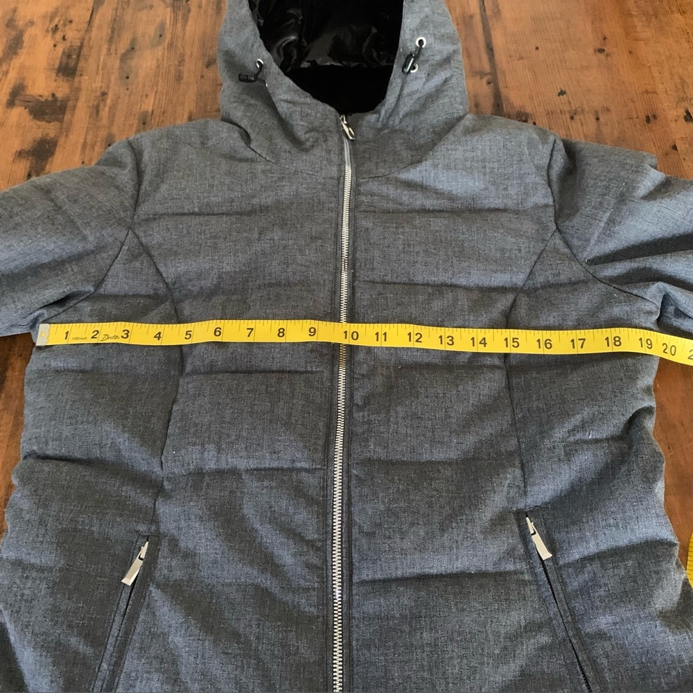 Obermeyer Womens Bombshell Hooded Jacket Insulated Winter Ski Gray Sz 8 - Picture 9 of 16